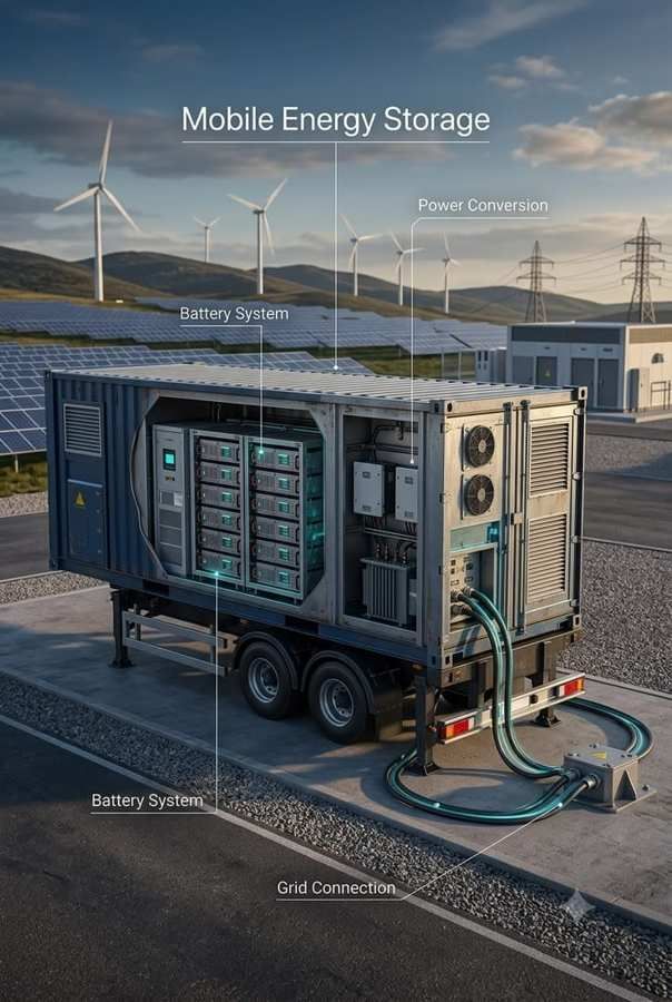 Mobile battery energy storage