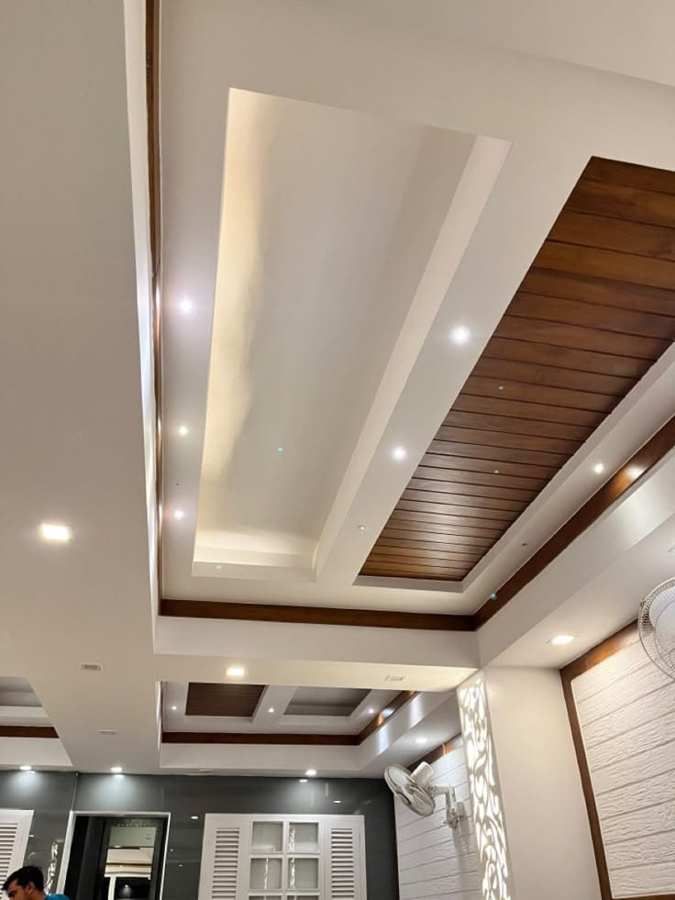 Bulkhead ceilings with lighting