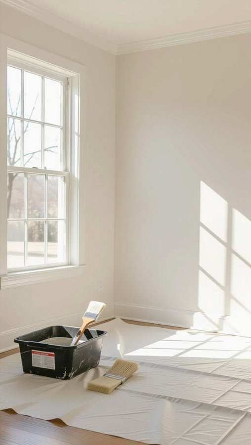 Wall preparation and painting