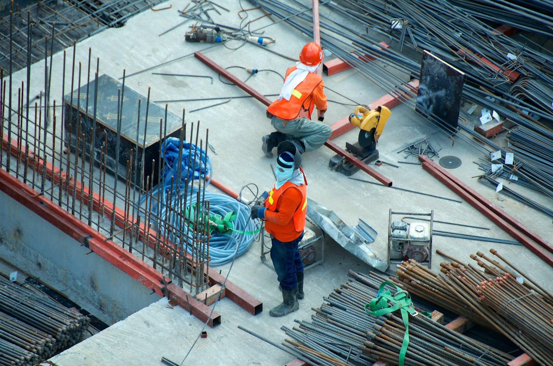 Materials received on a working deck